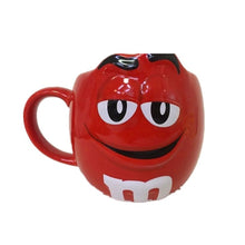 Load image into Gallery viewer, M & M coffee mugs ceramic tea cups and mugs large capacity mark cute bean expression cartoon creative drinkware send spoon
